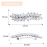 WHAVEL 2PCS Crystal Hair Barrettes for Women, Rhinestone Hair Clips French Barrette Wedding Accessories