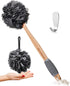Slick Loofah with Long Handle - Back Scrubber and Shower Supplies for Bathing