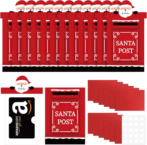 Sereliy 12 Sets Holiday Money Christmas Cards with Envelopes, Christmas Gift Card Holder