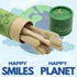 Gaia Guy Natural Bristle Bamboo Toothbrush for Kids, Compostable & Biodegradable, 6-Pack