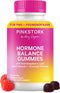 Pink Stork Hormone Balance Gummies for Women PMS, Menopause & Estrogen Support