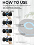 Tens Black Unit with 2 Pads, EMS Microcurrent Mini Massager Machine for Full Body Pain Relief Therapy Device