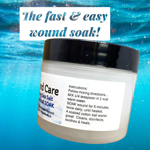 Urban ReLeaf Wound Care, Soothing Sea Salt & Botanical SOAK, Clean and Calm Wounds, 100% Natural, Vitamin Rich