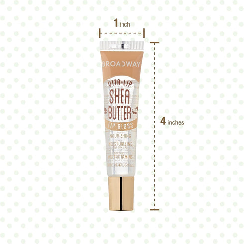 Ruby Kisses Broadway Vita-Lip Clear Lip Gloss (Shea Butter 6 Pack), Ultra-Hydrating Formula for Healthy Lips