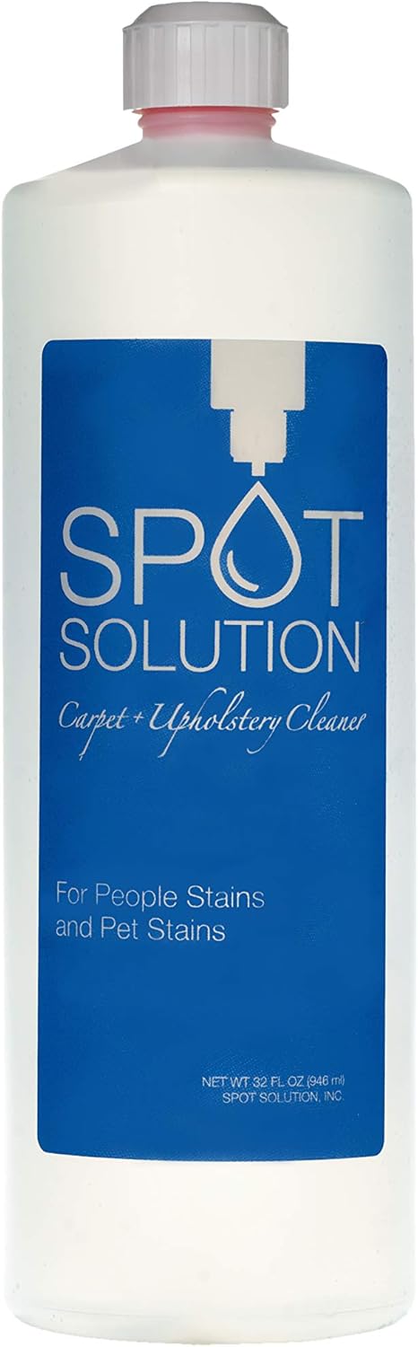 Carpet & Upholstery Spot Cleaner – Odor Free Stain Remover for Pet & People Stains – 32 Oz Ideal Indoor Cleaning