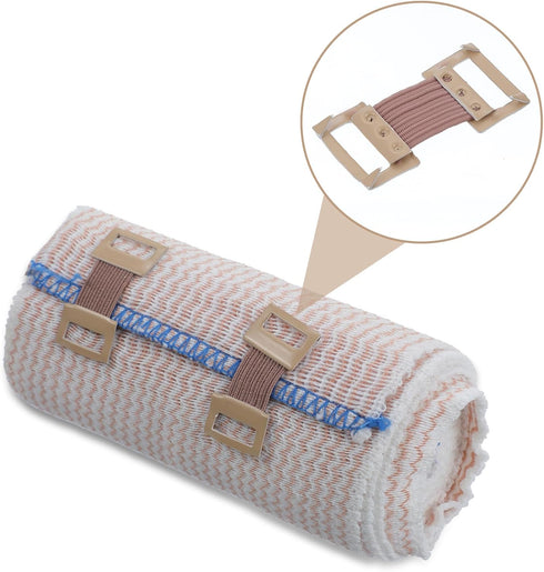 Sorcristy 30 Pack Elastic Bandage Clips, Bandage Wrap Clips Stretch Metal Clip, Swathe Fasteners Pins, Replaceable