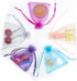 FOCCIUP 100 Pcs 3x4 Inches Mixed Color Organza Gift Bags with Drawstring for Christmas Wedding Birthday Party Favor