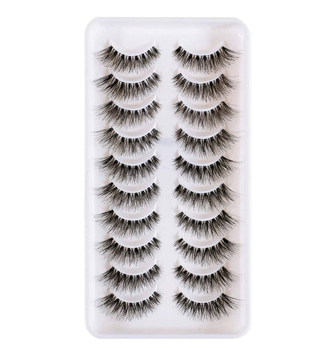 Newcally Lashes Natural Wispy False Eyelashes, Hand-Knotted Soft Light Volume Cat Eye Lashes Multipack