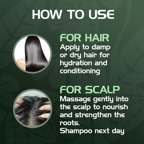 Oil Hair Tonic – Natural Hair Growth Oil & Scalp Treatment with Castor Oil, 1 Pack