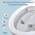Pumice Stone Toilet Bowl Cleaner, Deep Cleaning Bathroom Brush with Long Handle, 1 Wand + 8 Pumice Stones