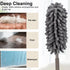 Loulicia 2pcs Microfiber Feather Duster for Cleaning,Sheneyron Washable Dusters,with Replaceable Microfiber