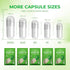 Empty Vegan Capsules Size 1 - 100 Count with 2 Micro Lab Spoons for DIY Supplement Filling Kit