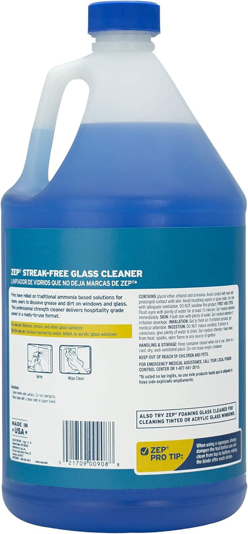 ZU1120128, 128 Zep, Streak-Free Glass Cleaner, ounce