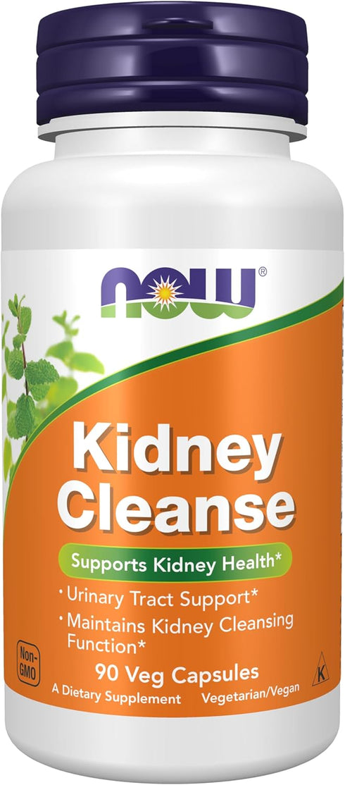 NOW Foods Kidney Cleanse Supplements, 90 Veg Capsules with Uva Ursi, Parsley Seed, Fennel, and Horsetail