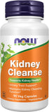 NOW Foods Kidney Cleanse Supplements, 90 Veg Capsules with Uva Ursi, Parsley Seed, Fennel, and Horsetail