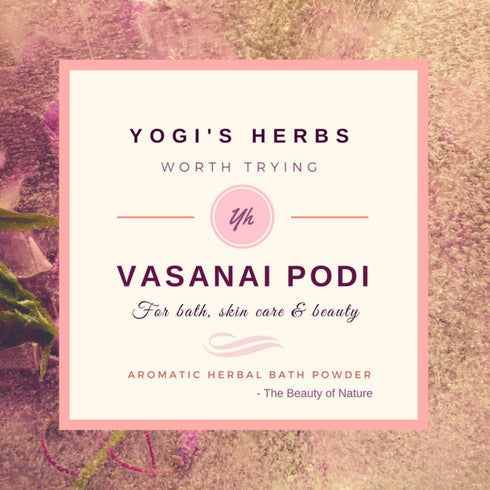 Yogis Herbs Vasanai Podi - Cool & Refreshing Herbal Bath Powder (200G 7.05 Ounce)