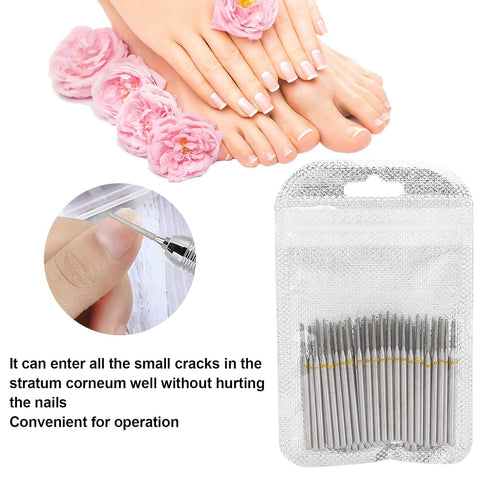Nail Polishing, 50pcs Nail Drill Bits, Grinding Replacement Accessory for Manicure Tool