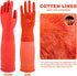 Use,15",2 North Tower Kitchen Washing Room Gloves Fleece Lined, Reusable, Waterproof with Extra-Long Cuff & Anti-Slip