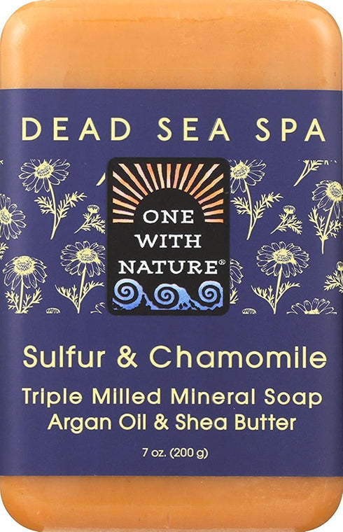 One With Nature Bar Soap, Chamomile and Sulfur, 7 Ounce