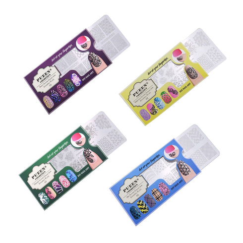 PUEEN Nail Art Stamping LOVE BOX II 02-4 Lover Collection Plates, 125x65mm, Nailart Accessories Kit