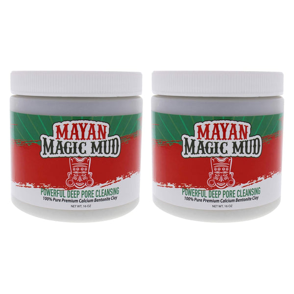 Powerful Deep Pore Cleansing Calcium Bentonite Clay, Natural Face Mask Peel for Men and Women, 2 Pc