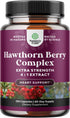 Extra Strength Hawthorn Extract Capsules - 1330mg Digestion and Heart Health Supplement, Non-GMO, 60 Servings