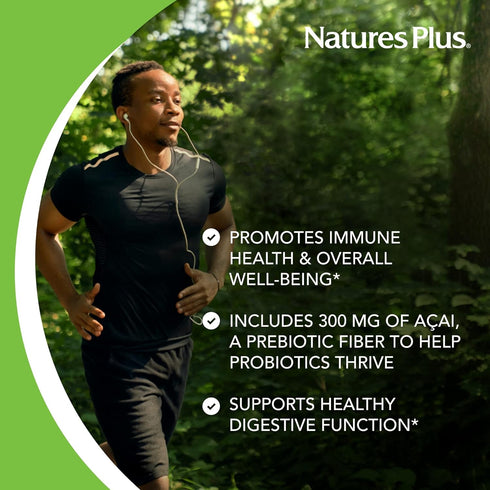 Natures Plus Ultra Probiotics - Maximum Strength Digestive Supplement - 30 Vegetarian Capsules