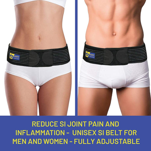 Everyday Medical SI Belt - Sacroiliac Joint Belt for Men and Women, Hip Support Brace