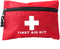 Red First Aid Bag, Empty Waterproof Pouch for First Aid Kits, Mini for Hiking, Camping, Travel (Red, 6x4.3 Inch)