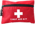 Red First Aid Bag, Empty Waterproof Pouch for First Aid Kits, Mini for Hiking, Camping, Travel (Red, 6x4.3 Inch)