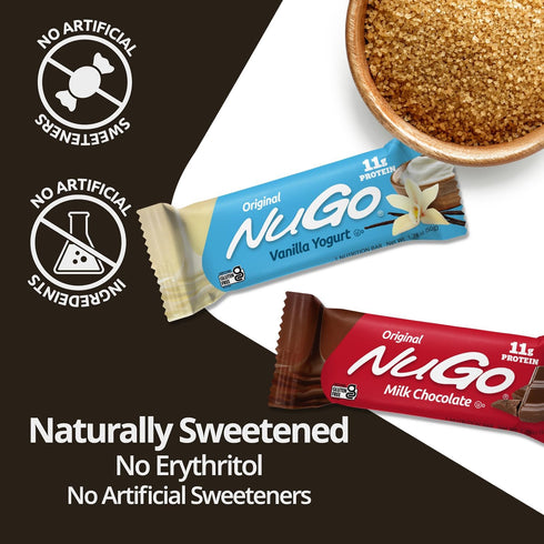 NuGo Protein Bar, Orange Smoothie, Gluten Free, 11g Protein, 15 Count
