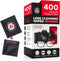Liberty HealthGear 400 Eyeglass Cleaning Wipes + Microfiber Cloth for Eyeglasses & Lens Cleaner