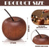 Novabright 4 Pcs Mini Wooden Apple Shaped Essential Oil Diffuser Portable Aromatherapy Diffuser Decorations Farmhouse
