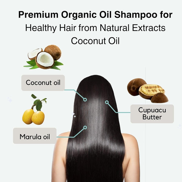 Moist Diane Hydrating Shampoo for Men & Women - Organic Anti-Dandruff Japanese Shampoo with Pump for Dry Hair, 15.2 Fl