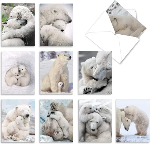 The Best Card Company - 10 Assorted Blank All Occasions Notes Box Set (4 x 5.12 Inch) with Envelopes - Kid Cards