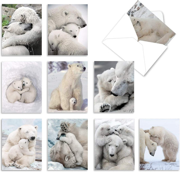 The Best Card Company - 10 Assorted Blank All Occasions Notes Box Set (4 x 5.12 Inch) with Envelopes - Kid Cards