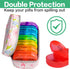 Serfeymi Upgraded Weekly Travel Pill Organizer 2 Times A Day AM PM, 7 Day PU Leather Pill Case, Floral 01