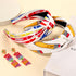 Teacher Headbands for Women, Wide Knotted Pencil Printed Hair Accessory Gifts, Back To School (Pattern A)