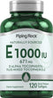 Piping Rock 1000 IU Vitamin E Softgels | 120 Count | with D-Alpha and Mixed Tocopherols | Gluten Free, Non-GMO
