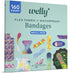 Pack 160 Count Welly Bandage Large Refill | Adhesive Flexible Fabric, Glow-in-the-Dark & Waterproof Bandages | Assorted