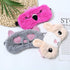4 Pack Sleeping Mask for Girls, Cute Plush Blindfold Eye Cover for Kids, Teens, Women, Travel Nap Night Sleeping