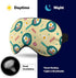 Sleep Mask,Fried Eggs Bacon Onions Eye Masks with Adjustable Strap for Sleeping,Block Light Eye Sleep Shade Cover