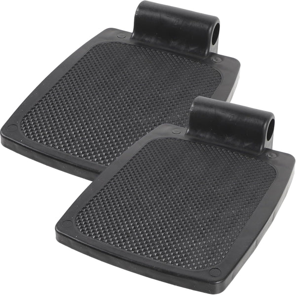 Artibetter Universal Wheelchair Footplates Pair 1.9cm Hole Heavy Duty Plastic Pedals Stable