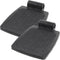 Artibetter Universal Wheelchair Footplates Pair 1.9cm Hole Heavy Duty Plastic Pedals Stable