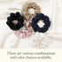 LILYSILK Silk Hair Scrunchies, 100% Mulberry, No Damage, Elastic Ponytail Holders, 1Pc, Coffee