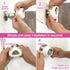 Enjoy Cover Door Knob Cover Grips, Non-Slip Arthritis & Senior Living Aids, 4 Pack (White, Cove)