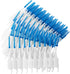 200PCS Interdental Brushes, Double-Ended Silicone Toothpick Dental Floss Picks with Disposable Bristles