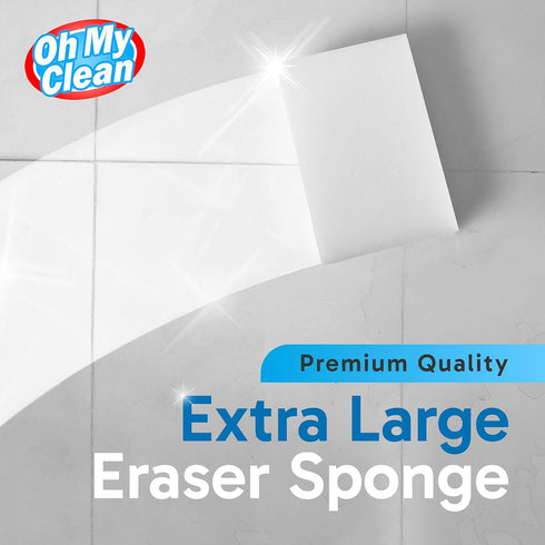 (40 Pack) Extra Large Eraser Sponge - Extra Thick, Long Lasting Premium Melamine Cleaning Pads for Multi Surface