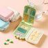 Zinmilin 3 8-Grid Travel Pill Box Case,Small Pill Case Travel Container Box for Purse,Small Pill Organizer Travel