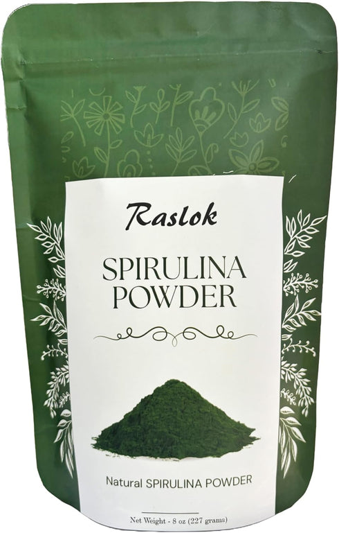 Pure Spirulina Powder, Immune Support and Antioxidants, Non-GMO, Rich in Vegan Protein (8 Oz)
